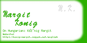 margit konig business card